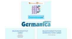 Desktop Screenshot of germanica.at